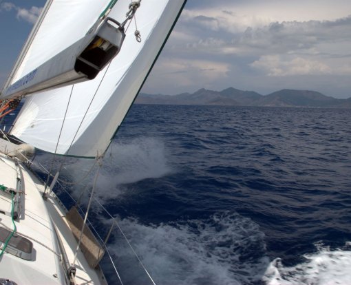 Sailing in Datca Peninsula